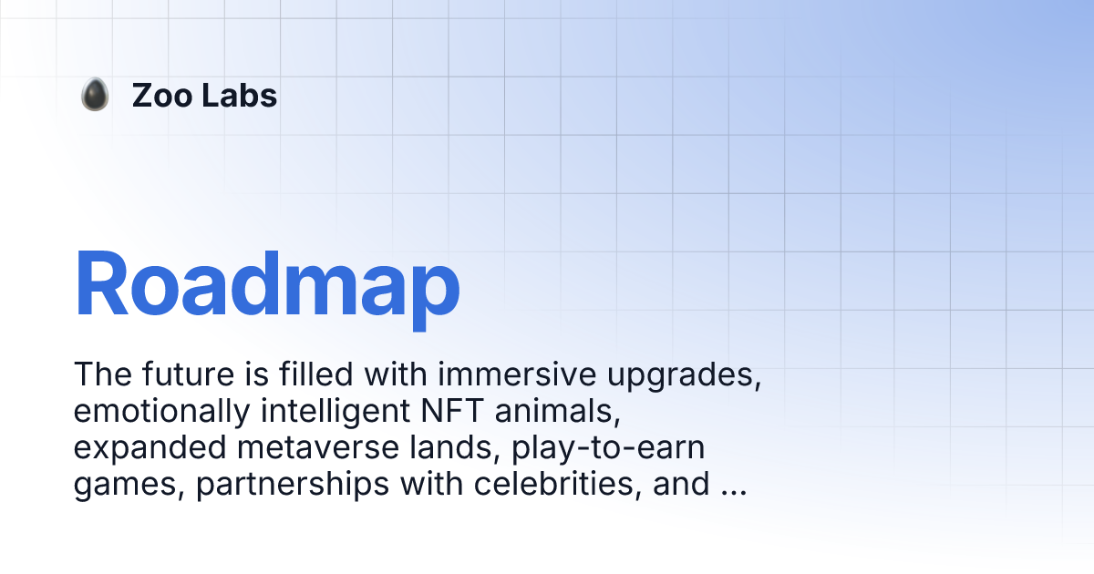 Roadmap Zoo Labs